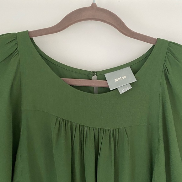 Anthropologie Maeve Green Prato Flutter Tee - Picture 6 of 6